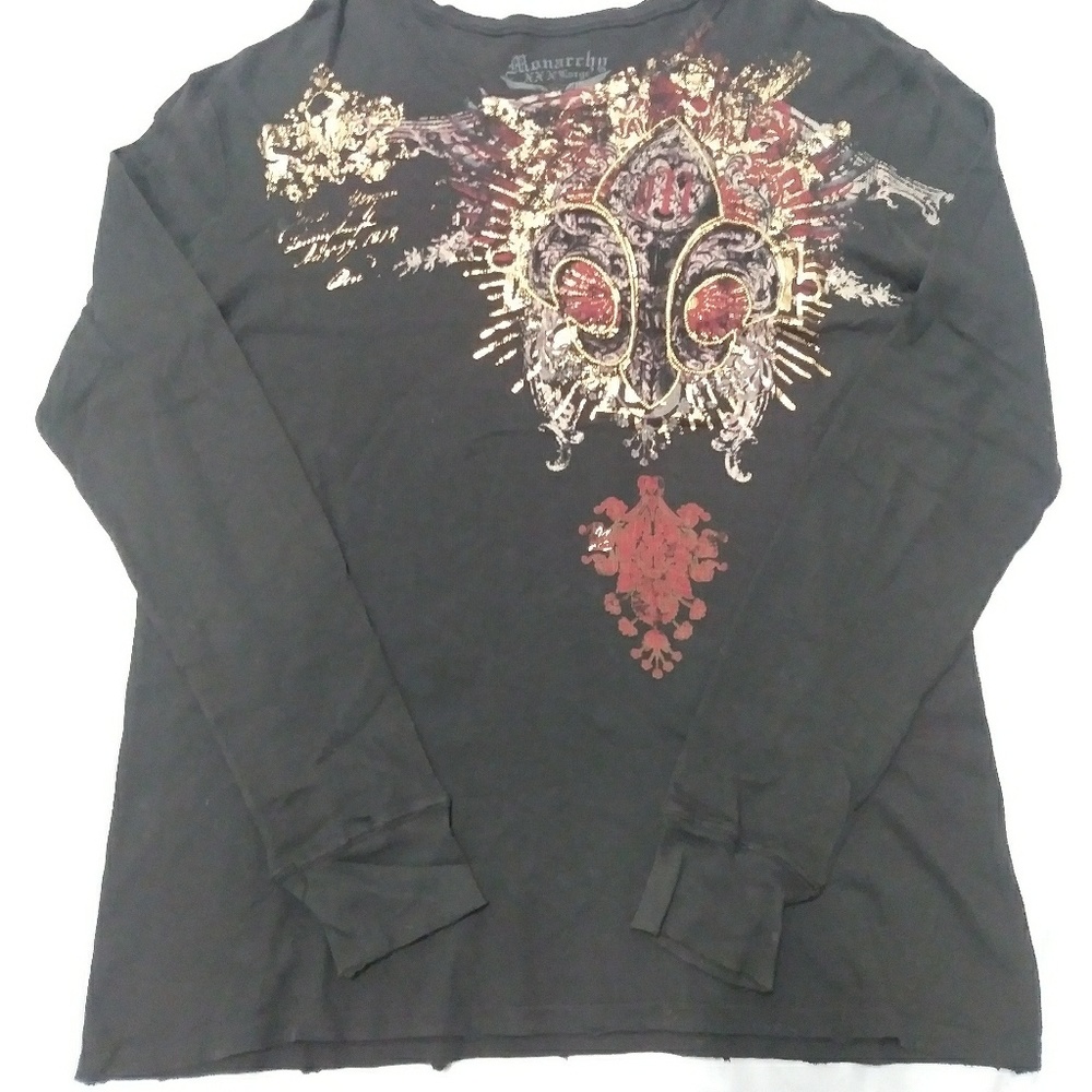 Men's Size 3X Monarchy Long Sleeve Shirt